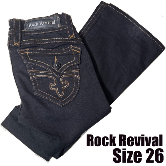 Rock Revival Women's Patti Bootcut Jeans Flap Pocket - Picture 1 of 10